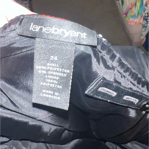 lane bryant black, red & pink floral dress size 24 - Picture 4 of 12